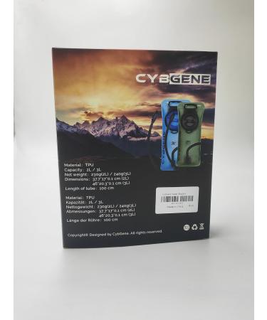Buy Cybgene 3L Drinking Bladder with Hose | Insulated Water Container for Hiking & Cycling | Leak-Proof & Easy Fill - Gr n - Buy Online on GoSupps.com