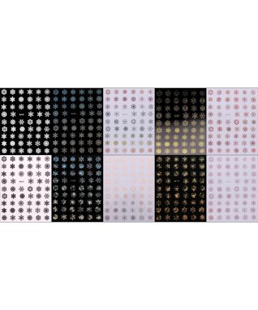 JMEOWIO 10 Sheets Christmas Snowflake Nail Art Stickers Decals Self-Adhesive Winter Holiday Nail Supplies Nail Art Design Decoration Accessories - Buy Online on GoSupps.com