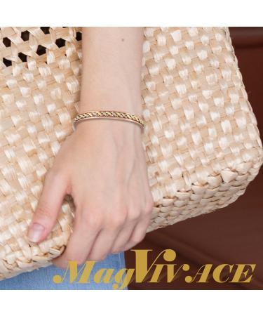 EnerCoppeX Copper Magnetic Bracelet for Women - Detox Jewelry with 3500 Gauss Magnet (CPB-1072SG) - Buy Online on GoSupps.com