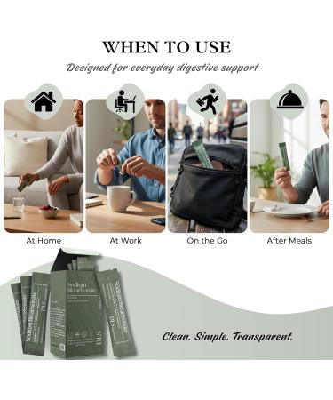 DLS Sodium Bicarbonate Supplement Pure Organic Powder Sticks 3g Each 30 Single-Serve Sachets Vegan Gluten Free Non-GMO Premium Dietary Supplement for Digestive Support & pH Balance Fitness - Buy Online on GoSupps.com