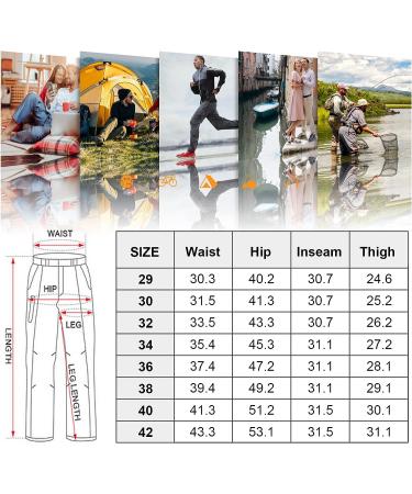 Men's Convertible Hiking Pants Zip-Off Shorts Lightweight Quick Dry Breathable - 34 Grey - Buy Online on GoSupps.com