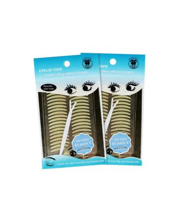Foli - Schluepflid Tape - Eye Lifting without op - beautiful open eyes lid sticker - Lady (l) pretty (m) girl (s) (60 or 2x 60 pairs) 2x60 girl (s)