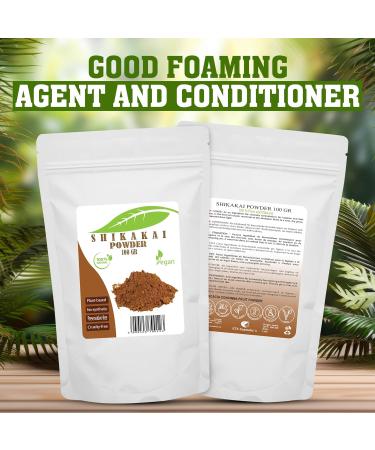SHIKAKAI POWDER - 100/200/300 Gr - Good hair cleansing abilities | Suitable for all hair types and oily skin problem skin | 100% pure and natural (100 Gr) - Buy Online on GoSupps.com