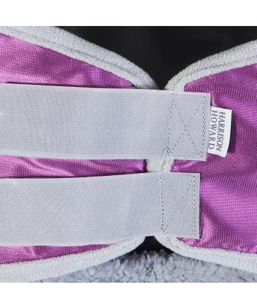 Harrison Howard Caremaster Pro Luminous Horse Fly Mask - UV Protection & Fleece Padding with Ear Protection - Lavender Purple (Size L 1-Pack) - Buy Online on GoSupps.com