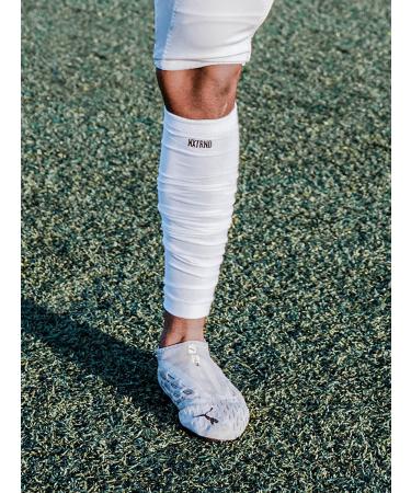 Nxtrnd Football Leg Sleeves for Men & Boys - White - One Size (Pair) - Buy Online on GoSupps.com