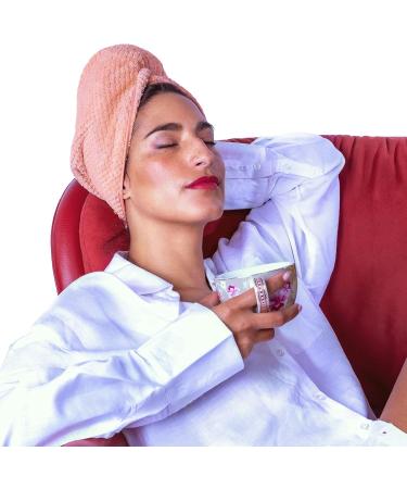 Luxurious Pink Microfiber Hair Turban | Ultra Absorbent & Fast Drying Headscarf for All Hair Types - Perfect for Curly Wet Long & Thick Hair - Buy Online on GoSupps.com