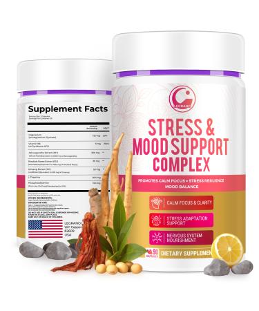 LEGRANO Cortisol Manager Supplements for Women & Men with Ashwagandha L-Theanine Magnesium Glycinate Rhodiola Ginseng Cortisol Reducer & Adrenal Support 90 Capsules Calm Focus Balance