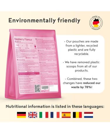 Premium Raspberry Flavour Collagen Powder with Hyaluronic Acid 400g | Bovine Collagen Type I II III Supplement for Women | Hydrolyzed Peptides with 8 Amino Acids | Alpha Foods 26 Servings - Buy Online on GoSupps.com