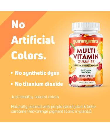 Gummymins Multivitamin Gummies for Adults - Premium Natural Formula for Men & Women | Gluten-Free & Vegetarian | Shop Now - Buy Online on GoSupps.com