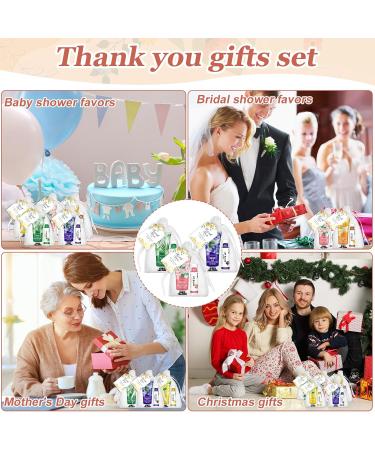30 Sets Bulk Hand Lotion & Lip Balm Gifts | Wedding & Bridal Shower Favors with Thank You Cards | Perfect Thank You Gifts for Women & Coworkers - Buy Online on GoSupps.com