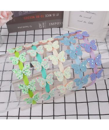 10PCS Glitter Butterfly Headbands for Girls | Kids Toddlers Hair Accessories | Bling Star Shaped Head Bands | Birthday Party Favors - Buy Online on GoSupps.com