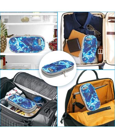 YOUSHARES Insulin Travel Case - Diabetic Medicine Cooler with Ice Packs (Quicksand Blue) - Buy Online on GoSupps.com