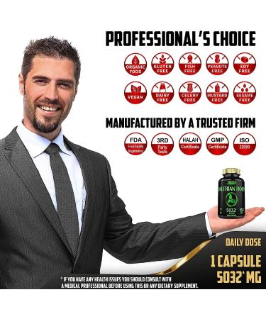 Valerian Root Capsules 5032mg - 150 Capsules - Highest Potency w/ Ashwagandha, Ginger, Chamomile, Balm, Black Pepper - Relax & Restful Mind - 5 Month Supply - Buy Online on GoSupps.com