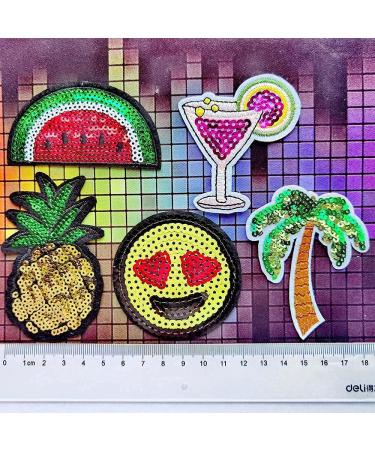 Qingxi Charm 32pcs Sequins Embroidered Patches - DIY Craft Embellishments for Clothes, Hats, Shoes - Assorted Styles - Buy Online on GoSupps.com
