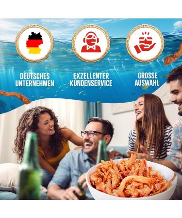Buy Inkfish Jerky Sesame 1kg - High Protein Fish Snack Omega 3 Keto-Friendly Healthy Alternative to Beef Jerky & Chips - Buy Online on GoSupps.com