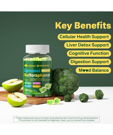 LILICARE 1 Pack Mens Multivitamins Gummies + Sulforaphane with Glutathione Gummies - Buy Online on GoSupps.com