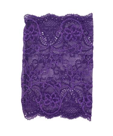 Picc Line Lace Sleeve Cover for Chemo Diabetes Freestyle Libre (PURPLE 6.5" LONG)