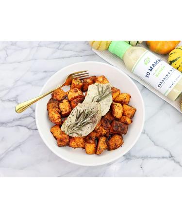 Yo Mama's Foods Keto Low Carb Ranch Salad Dressing & Dip - (2 Pack) Dairy-Free, Gluten-Free, All Natural, Low Sodium - 13 oz Bottles - Buy Online on GoSupps.com