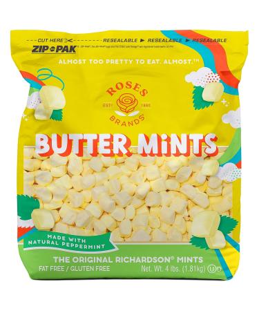 Roses Brands Butter Mints Peppermint Candy 4 lbs