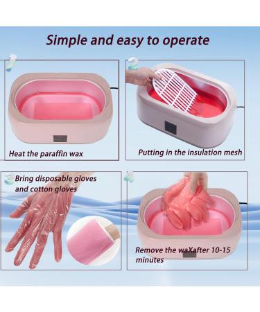 Bain de cire de paraffine pour mains et pieds Kit de th rapie la cire hydratante pour lisser la peau s che des mains des coudes et des pieds Traitement spa la maison et au salon - Buy Online on GoSupps.com