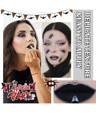 Shop Black Matte Lipstick | Waterproof Richly Pigmented Goth Lip Stain for All-Day Wear - Perfect for Halloween & Sports - Buy Online on GoSupps.com