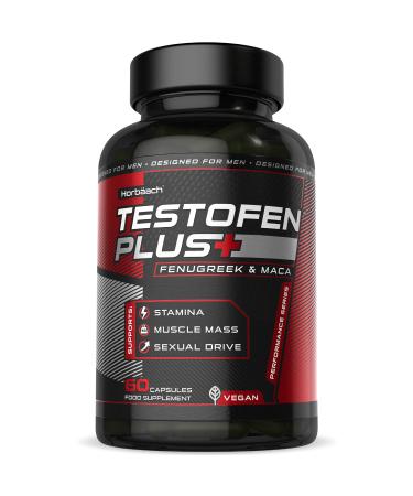 Fenugreek & Maca Complex Supplement | 60 Vegan Capsules | Stamina & Muscle Mass Health | by Horbaach