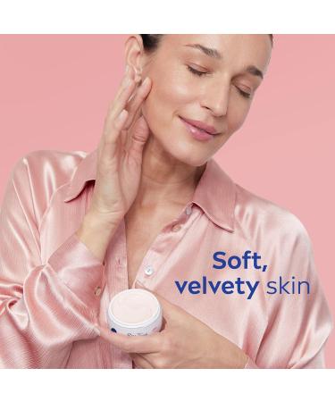 NIVEA Rose Care Gel Cream 48-Hour Hydrating Face Cream for All Skin Types Rose Water and Hyaluronic Acid Moisturizer for Face Dermatologically-Tested Skin Care 50mL - Buy Online on GoSupps.com