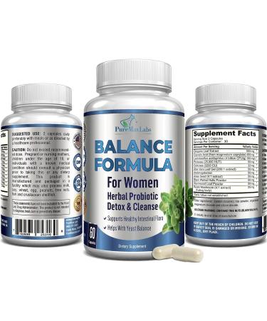 Balance Complex for Women - Vaginal Health Herbal Detox & Probiotics - 60 Capsules - Buy Online on GoSupps.com