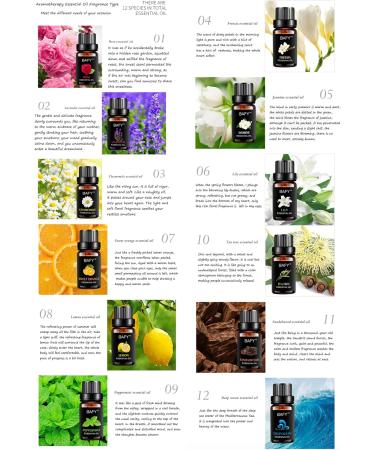 Organic Essential Oil Set for Diffuser - 10ml Botanical Aromatherapy Oils for Candle & Soap Making - Deep Ocean Scent - Buy Online on GoSupps.com