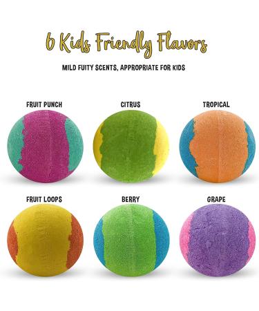 Organic Bath Bombs for Kids with Superhero Toy Inside - Gentle Bubble Bath Fizzies - Birthday Gift for Girls and Boys - Buy Online on GoSupps.com