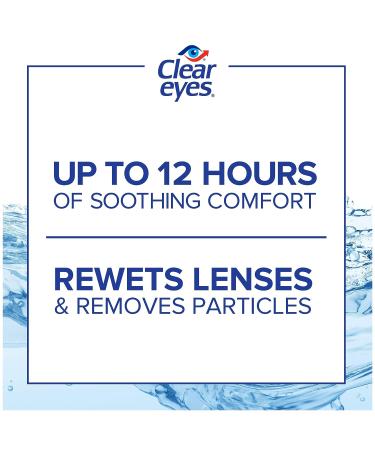 Clear Eyes Contact Lens Relief Eye Drops 0.50 oz (3-Pack) - Soothing Formula - Buy Online on GoSupps.com