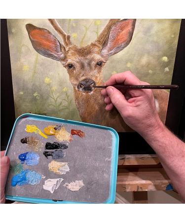WetNDri Stay Wet Palette Kit for Acrylic Miniature Painting - 50pc Pallet Paper, 2 Sponge, Warhammer 40K Model Paint Brush Holder - Paint Mixing Storage Container with Lid - Buy Online on GoSupps.com