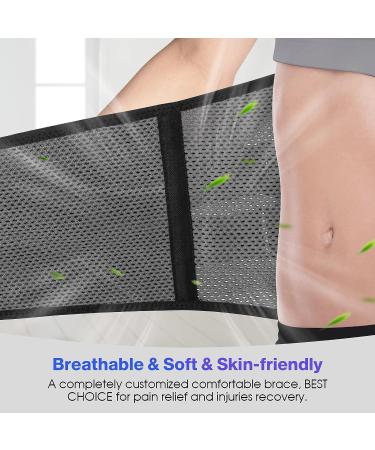 NEENCA Professional Back Support Brace - Adjustable Lumbar Support for Pain Relief - Large Size - Buy Online on GoSupps.com