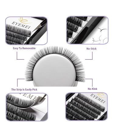 EYEMEI 0.20-C-MIXED Individual Mink Eyelash Extensions 8-15mm - Professional Salon Use Black False Lashes - Buy Online on GoSupps.com
