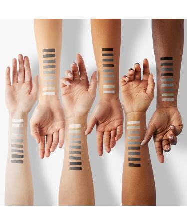 De Lancy Panda Smokey Eye Shadow Palette - 9 Colors for Goth Makeup | High Pigmented Matte & Shimmer Shades in Black, Grey & White - Perfect for Halloween - Buy Online on GoSupps.com