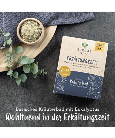 Herbal Spa Cold & Relaxation - 2x 3 Herbal Pillows (100g) | Nursing Bathing Cosmetics with Essential Oils | Pampered Skin & Senses | Pure Nature Power (300g) - Buy Online on GoSupps.com