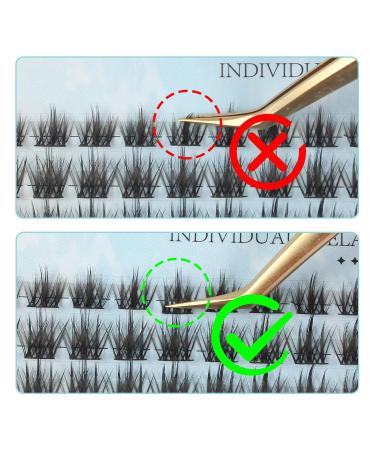 Oreola Individual Eyelashes Manga - 144 Cluster Set with Bond Seal Remover & Tweezers | DIY D Curl 8-16mm Extensions - International Shipping - Buy Online on GoSupps.com