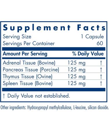 Buy Allergy Research Group Immuno Gland Plex 60 Caps - Premium Immune Support Supplement | International Shipping Available - Buy Online on GoSupps.com