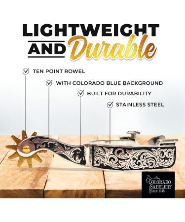 Colorado Saddlery Men's Night Hawk Spurs - Premium Western Spurs for Authentic Cowboys - Buy Online on GoSupps.com