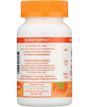 Kids Omega 3 Gummies Orange 30 ct - Buy Online on GoSupps.com