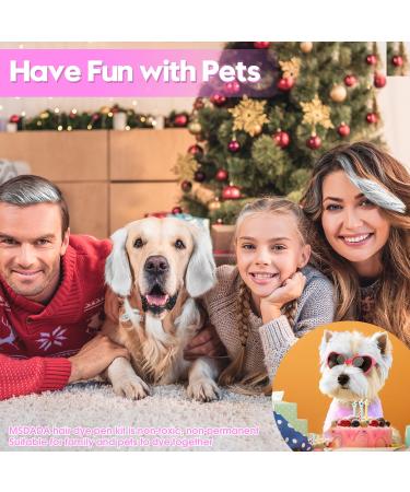 Buy Washable Dog Hair Color Wax - Temporary Pet Safe Hair Cream for Large Puppies | Funny Gifts for Pet Lovers - Independence Day Accessories (White - Buy Online on GoSupps.com