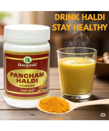 Dev Ayurveda Pancham Haldi Powder Ayurvedic Blend of 5 Types of Haldi (3.52 Oz/100gm) - Buy Online on GoSupps.com