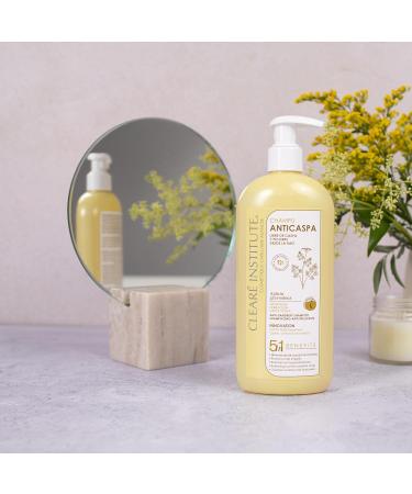 Clear Institute Anti-Dandruff Shampoo - Cleans Soothes and Moisturizes | No Sulfates Parabens or Silicones SLS | 95% Natural Ingredients | Eliminates Dandruff and Itching - 400 ml - Buy Online on GoSupps.com