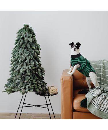 Kuoser Breathable Dog Surgery Recovery Bodysuit | Leak Protection & Wound Licking Prevention for Male & Female Dogs - Green Striped (1 Pack) - Buy Online on GoSupps.com