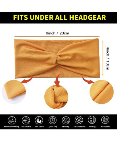 Yeshan 12 Pack Wide Twist Headbands for Women - No Slip Yoga & Workout Hair Bands in Solid Colors - Buy Online on GoSupps.com
