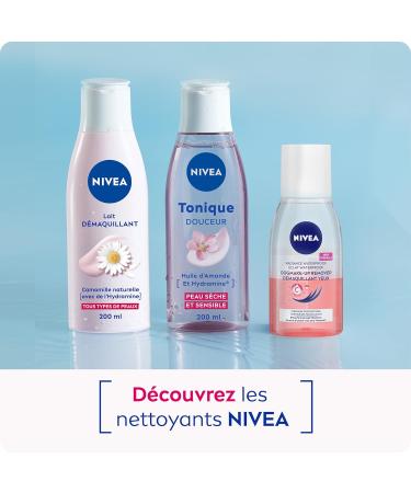 NIVEA Gentle Toner (1 x 200 ml) facial toner enriched with Almond Oil and Hydramine gentle moisturizing facial cleanser for dry & sensitive skin - Buy Online on GoSupps.com