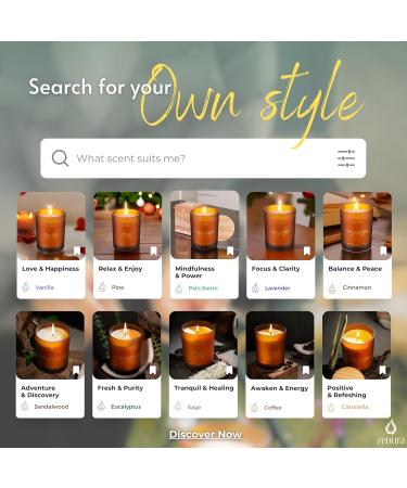 Aromatherapy Palo Santo Candles - Natural Coconut Wax for Stress Relief | Perfect Gifts for Meditation & Yoga | 8.5 oz Essential Oil Candles - Buy Online on GoSupps.com