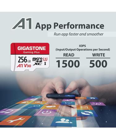 Gigastone 256GB Micro SD Card for Nintendo-Switch, GoPro, Dash Cam - 4K Video, UHS-I A1 U3 V30, up to 100MB/s - Buy Online on GoSupps.com