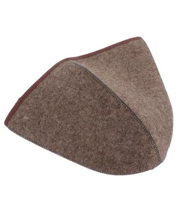 GLEAVI Sauna Hat Wool Felt Hat Thickened Bathing Cap Comfortable Sauna Hat Water Absorption Hat 1pc