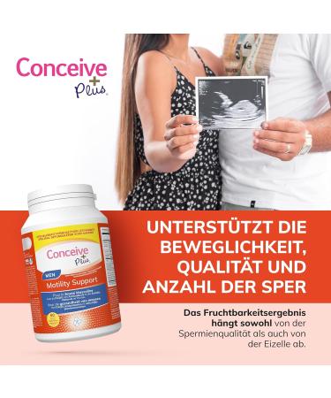 Conceive Plus Mobility Boost for Men Male Fertility Dietary Supplement Vitamin E Zinc Ginseng CoQ10 Increased Count 60 Tablets 30 Day Treatment - Buy Online on GoSupps.com